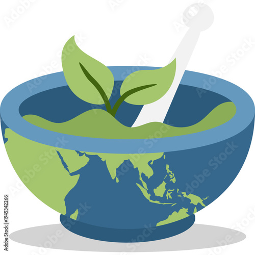 Herbal Medicine Global Concept
