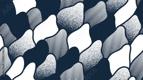 Biological organisms look like seamless pattern, abstract endless background of flora, plant graphic repeat wallpaper, algae repeat motif.