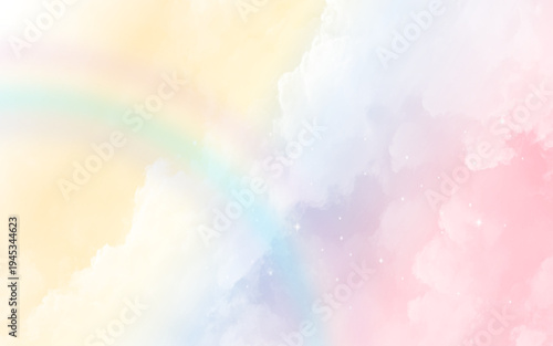 Pastel sky and clouds background