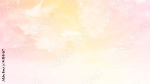 Pastel sky and clouds background. Pastel pink sky with soft clouds floating gently, evoking calm, romance, and dreaminess. Perfect for background