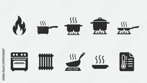 set of icons for coffee