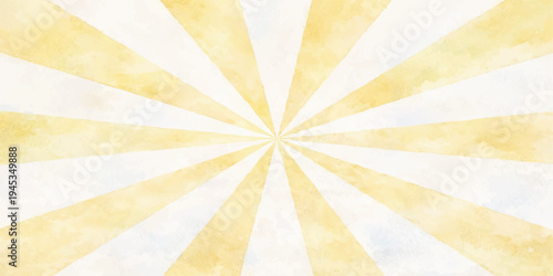 Vintage sunburst illustration featuring a grunge retro background with aged paper texture and dirty sun rays in an antique brown vector design