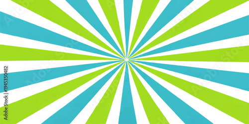 Abstract retro vector illustration featuring a colorful sunburst design with vintage rays and grunge texture on a stylish swirl pattern wallpaper backdrop