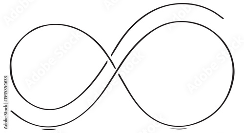 Silver wire sculpture forming a figure eight shape on a Transparent Background, symbolizing infinity and unity.