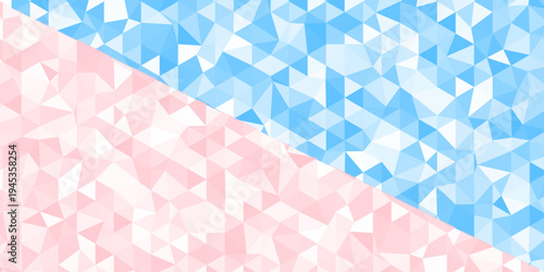 Colorful Geometric Triangle Pattern Background. Abstract Low Poly Triangle Background