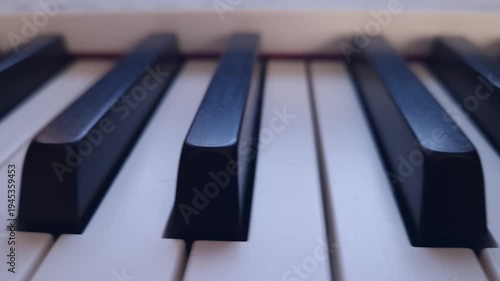 piano keys close up black and white keyboard musical instrument background