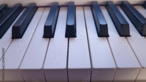 piano keys close up black and white keyboard musical instrument background