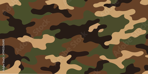 Camo pattern with green brown and tan colors
