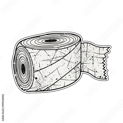 Medical Bandage Roll Illustration