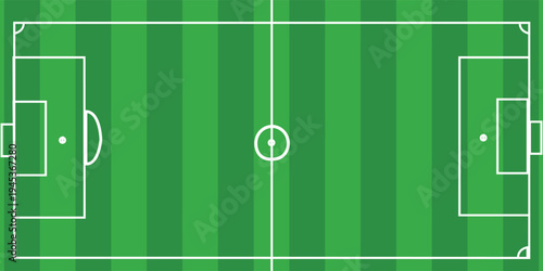 Football field. Football field lines style. Black field and stadium outline scheme on white background.