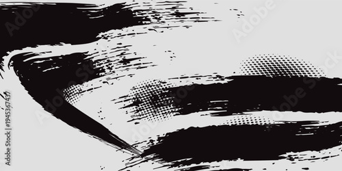 halftone on black background. Dots glitter or halftone glitter pattern texture Pop Art Style Background, Vector Illustration.