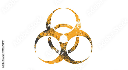 Biohazard Symbol Grunge Texture