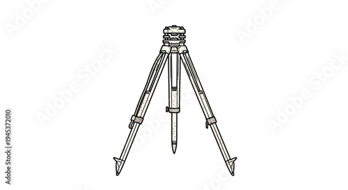 Surveying tripod, scientific instrument, geodesic equipment, outdoor measurement tool