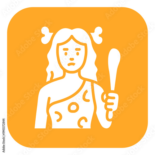 Cavewoman Vector Icon