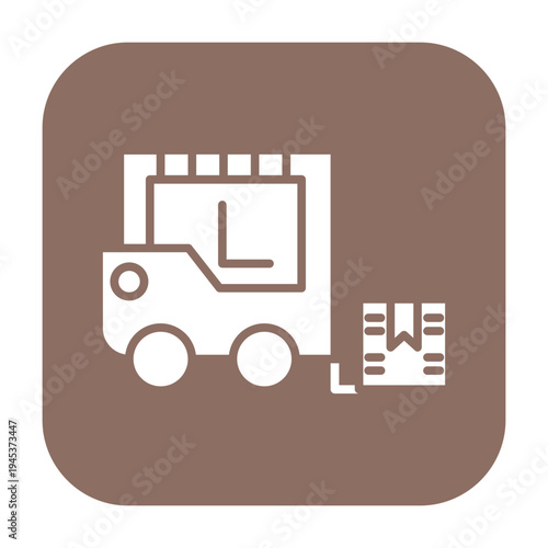 Forklift Vector Icon
