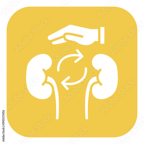 Kidney Transplant Vector Icon