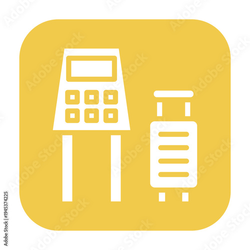 Self Check-in Kiosk Vector Icon