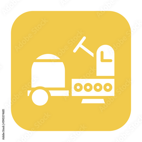 Floor Scrubber Vector Icon