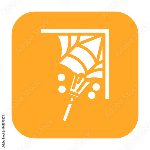 Cobweb Remover Vector Icon
