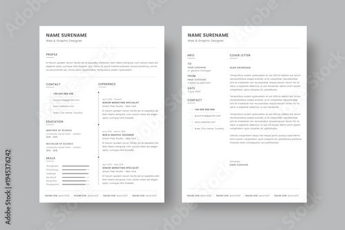 Minimalist Resume Layout