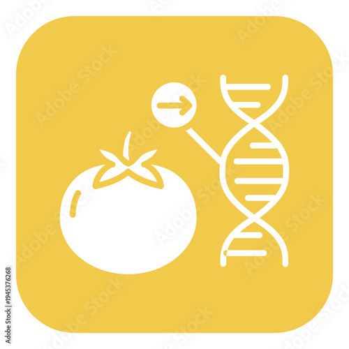 Genetic Modification Food Vector Icon