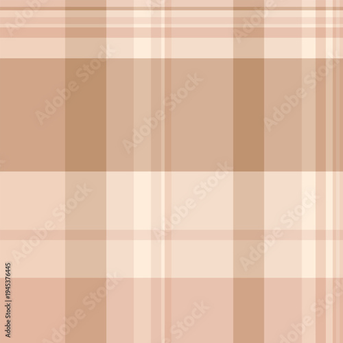 60s tartan texture plaid, pure vector check background. Commercial textile seamless pattern fabric in light and orange colors.