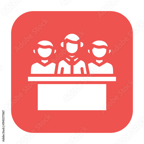 Board Meeting Vector Icon