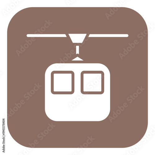 Cable Car Vector Icon
