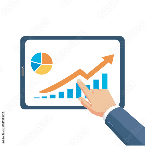 Design vector icon element economic bussines model tab