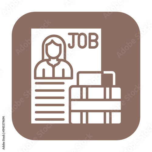 Job Title Vector Icon