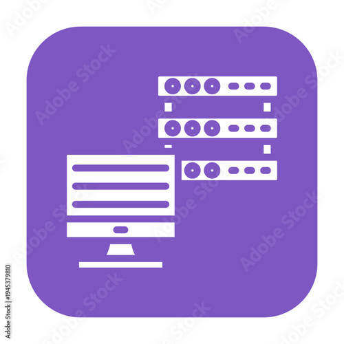 Dedicated Server Vector Icon