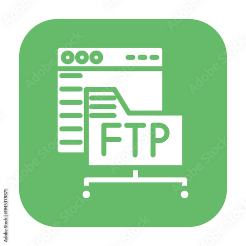 FTP Access Vector Icon
