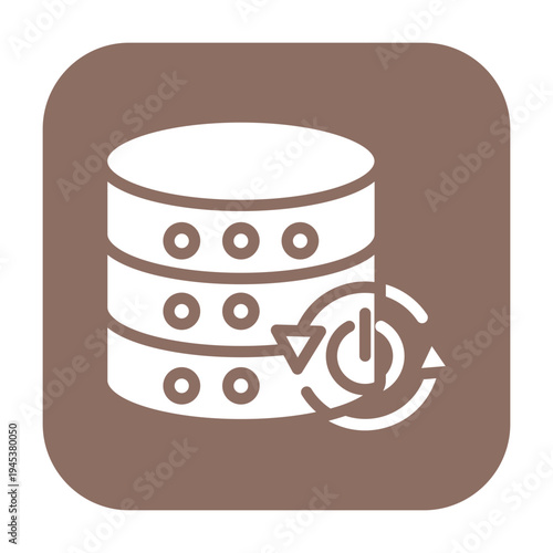 Server Reboot Vector Icon