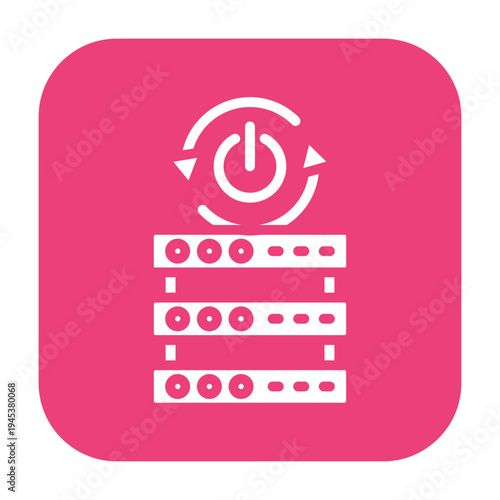 Server Restart Vector Icon