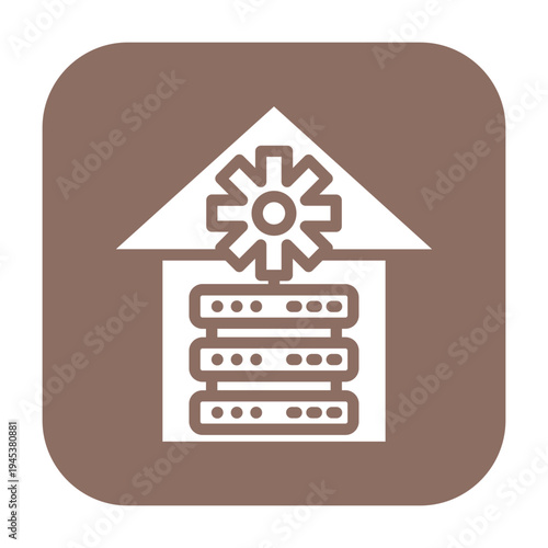 Data Warehouse Vector Icon
