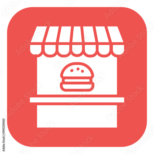 Burger Bar Vector Icon