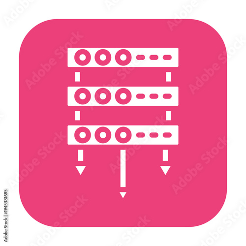 Database Architecture Vector Icon