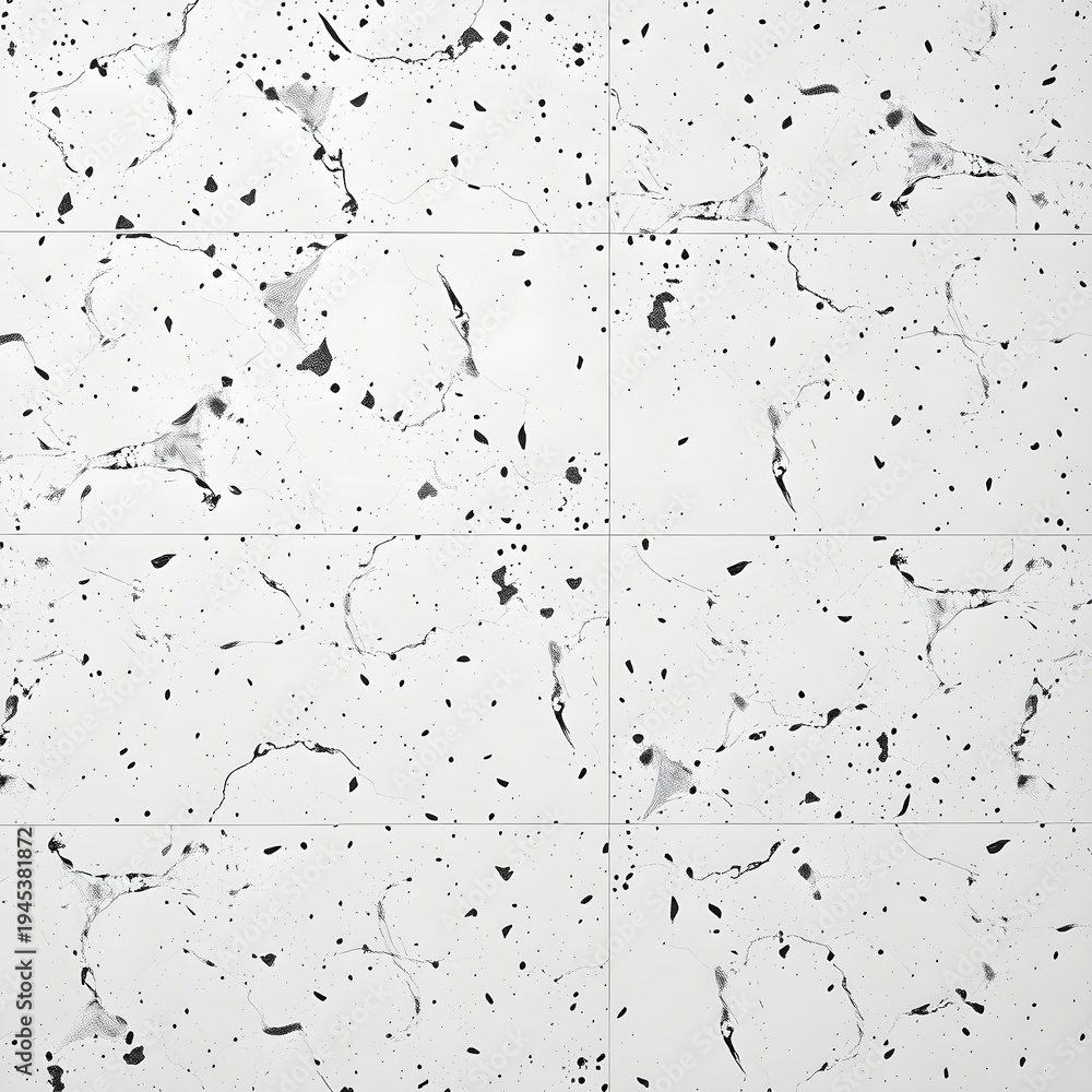 Obraz premium Matte Terrazzo Style Plaster Wall Texture in Off-White