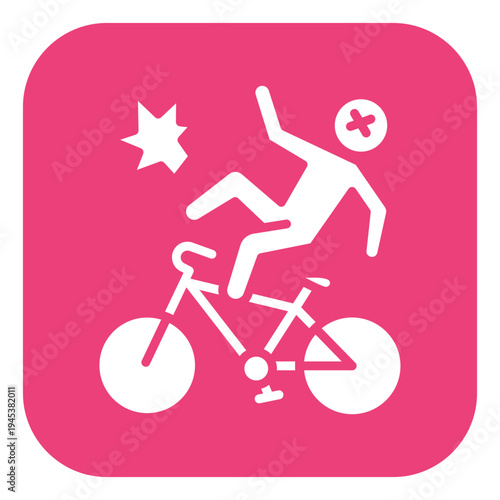 Bike Injury Vector Icon