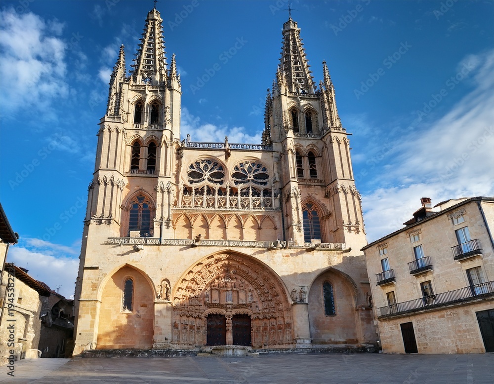 Fototapeta premium condestable chapel and towers of burgos cathedral