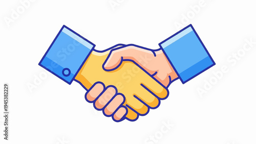 Two hands in a handshake, symbolizing agreement and partnership