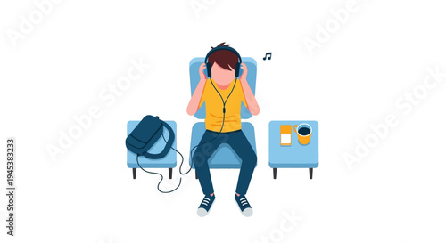 A man sitting on a chair resting.