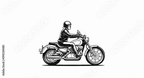 Person riding a motorcycle