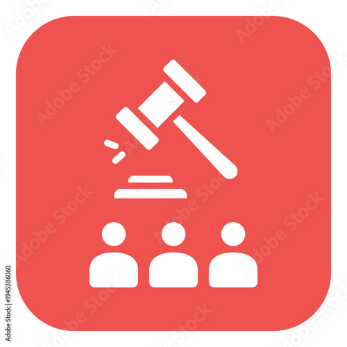 Public Auction Vector Icon