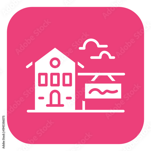Real Estate Auction Vector Icon