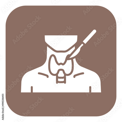 Thyroid Surgery Vector Icon