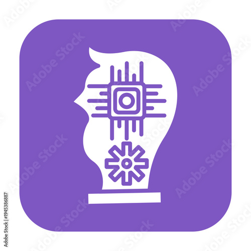 Machine Learning Vector Icon