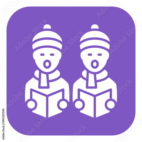 Carol Singers Vector Icon