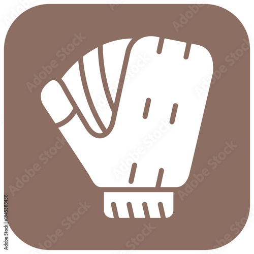 Softball Mitt Vector Icon