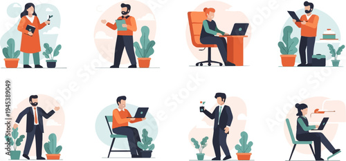 Diverse individuals engaged in various professional and personal activities (1)